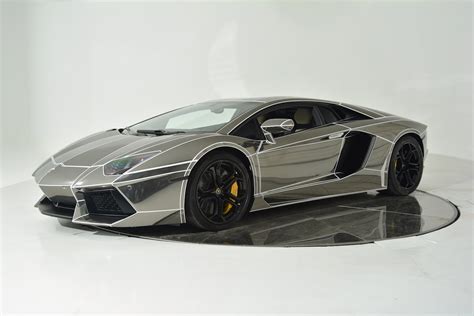 Tron-Inspired Chrome Lamborghini Aventador For Sale - GTspirit