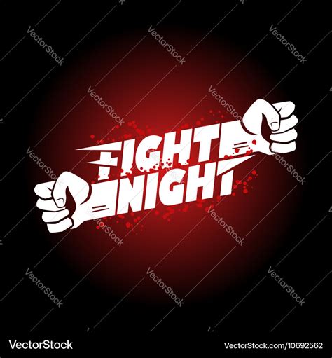 Fight night mma wrestling fist boxing championship