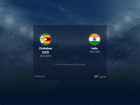 Zimbabwe vs India: Zimbabwe vs India 2022 Live Cricket Score, Live ...