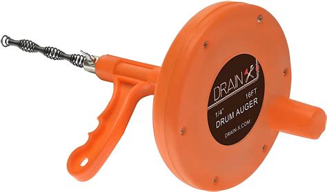 DrainX Drain Auger - 15-Ft Plumbing Snake - Walmart.com