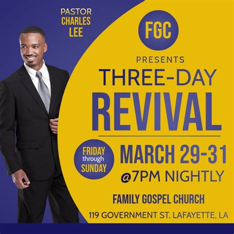 Church Revival Flyer Template Database