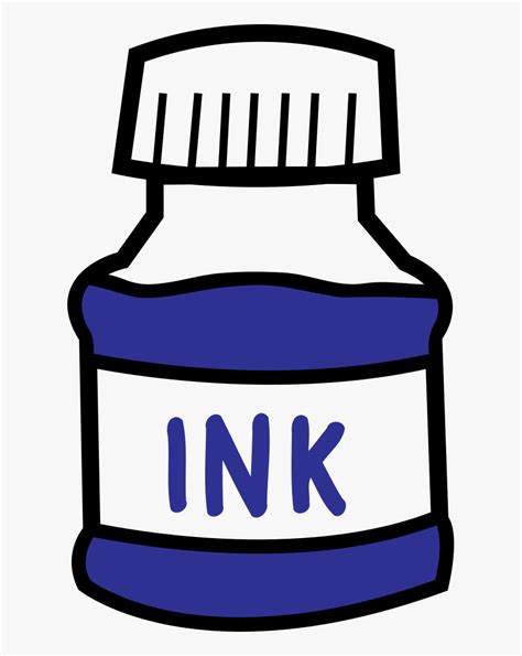 Ink Bottle - Ink Bottle Ink Clipart, HD Png Download - kindpng