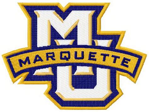 Marquette Golden Eagles logo machine embroidery design