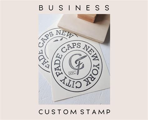 Custom Business Stamp DIY Custom Packaging Stamp Branding | Etsy