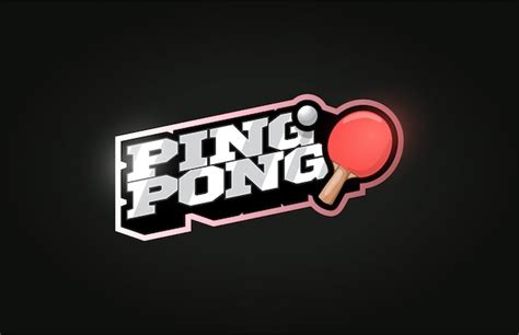 Ping pong modern professional sport logo in retro style Vector | Premium Download