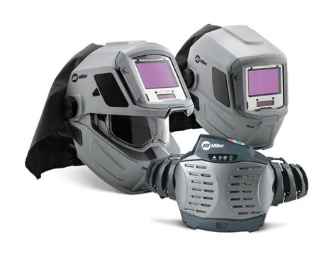 Powered air-purifying respirator paired with welding helmet