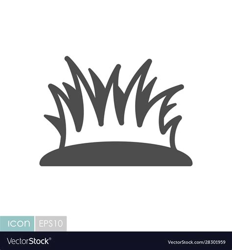 Grass flat icon Royalty Free Vector Image - VectorStock