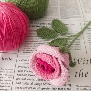 Crochet Rose Bouquet Pattern, Easy Crochet Rose Pattern - Etsy