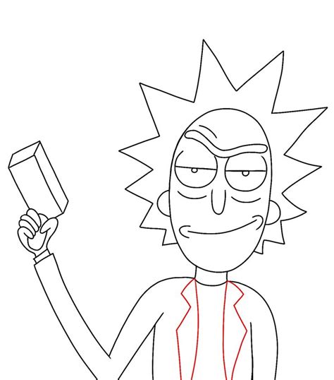 How To Draw Rick Sanchez From Rick And Morty - Draw Central | Rick and morty drawing, Drawings ...