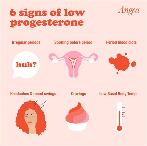 6 Signs of Low Progesterone - Angea