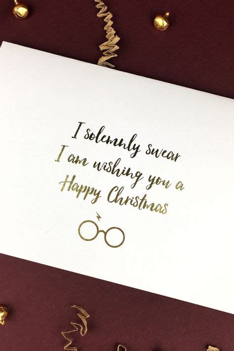 This Harry Potter inspired christmas card is perfect for all the potter heads out there! Fini ...