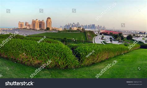 Doha Skyline View Katara Mounds Qatar Stock Photo 1982521751 | Shutterstock