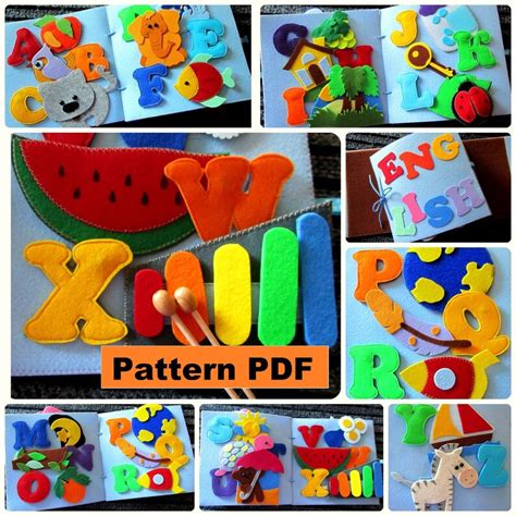 Felt alphabet PDF patternPDF Pattern & TutorialPreschool ABC | Etsy