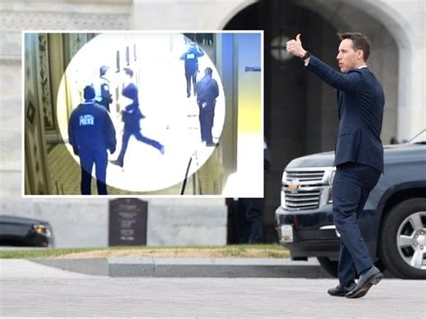 Video of Josh Hawley Running Away From Capitol Mob Sparks Mockery and Memes