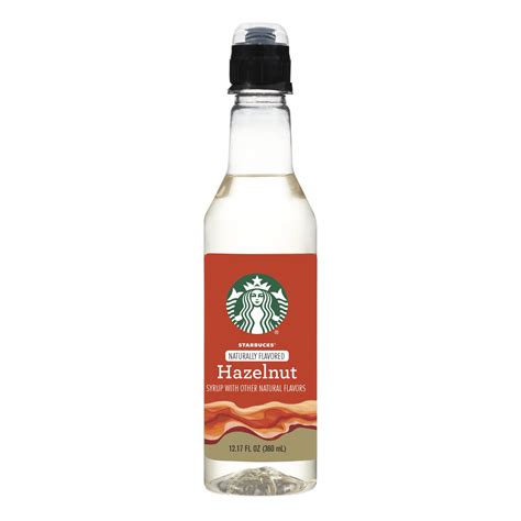 Starbucks Naturally Flavored Hazelnut Coffee Syrup, 12.7 fl oz ...