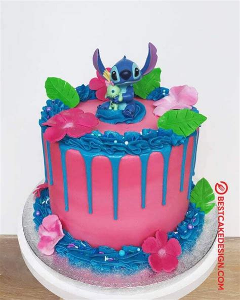 50 Lilo and Stitch Cake Design (Cake Idea) - October 2019 | Disney birthday cakes, Cute birthday ...