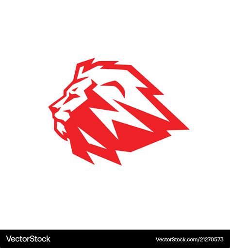 Red lion logo Royalty Free Vector Image - VectorStock