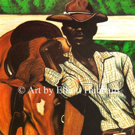 The Black Cowboy Canvas Wall Art African American Art Black | Etsy