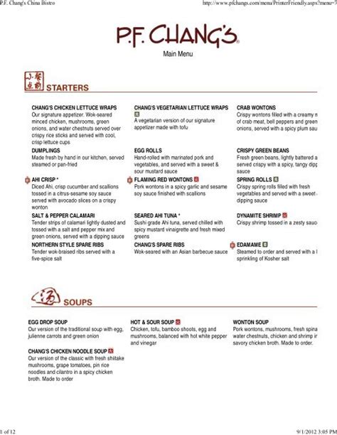 Pf Changs Nutritional Menu Pdf | Blog Dandk