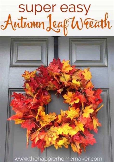 Diy fall leaf wreath – Artofit