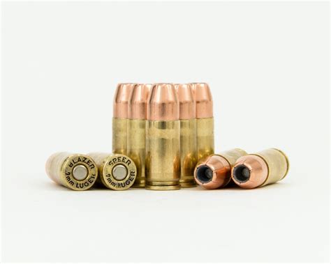 9mm Luger Personal Defense Ammunition with 115 Grain Sierra Hollow Point Bullets 20 Rounds ...