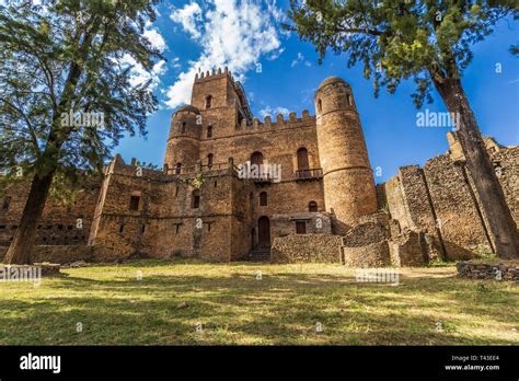 Fasil Ghebbi castles in Gondar, Ethiopia Stock Photo - Alamy