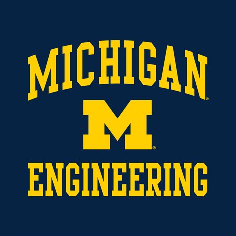 Arch Logo Engineering University of Michigan Basic Cotton Short Sleeve