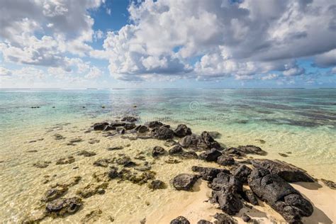 Blue Bay Marine Park, Mauritius Stock Photo - Image of stones ...