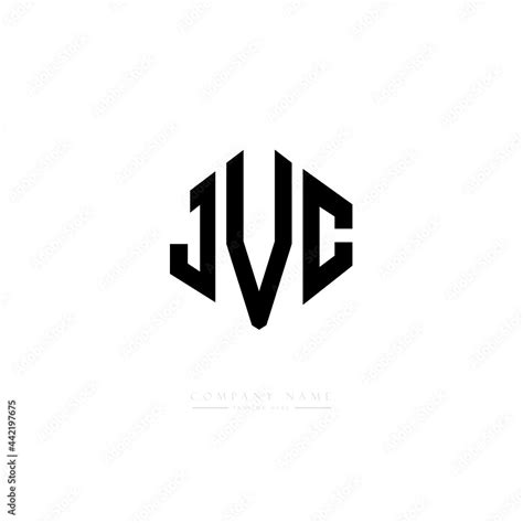 JVC letter logo design with polygon shape. JVC polygon logo monogram. JVC cube logo design. JVC ...