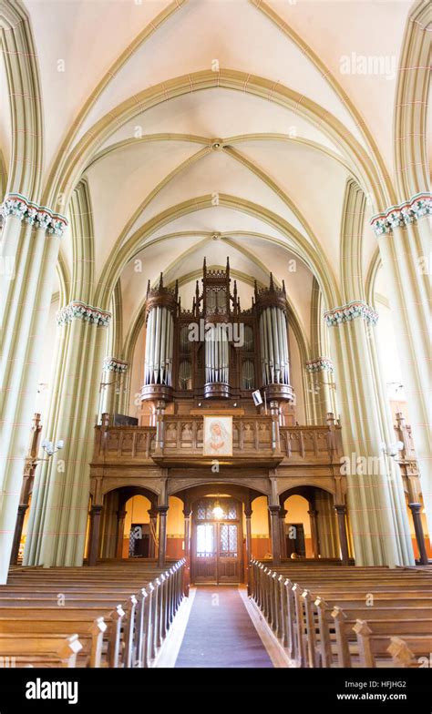 Interior of the Old Church of St Gertrude Stock Photo - Alamy