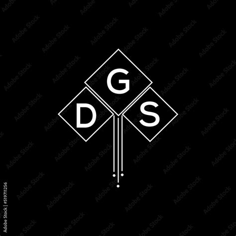 DGS letter logo design with white background in illustrator, DGS vector ...