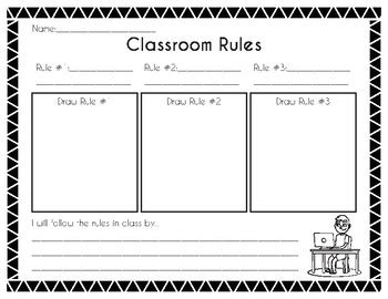 Results for classroom rules worksheets | TPT