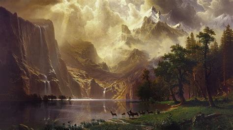 Albert Bierstadt's "Among the Sierra Nevada Mountains, California ...