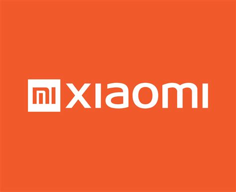 Xiaomi Brand Logo Phone Symbol With Name White Design Chinese Mobile ...