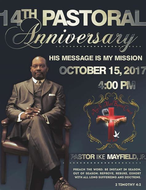 Pastor Ike Mayfield Jr's 14th Pastoral Anniversary Program 2017 by Kre8ivHands - Issuu