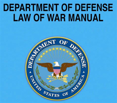 Document: Pentagon Law of War Manual - USNI News