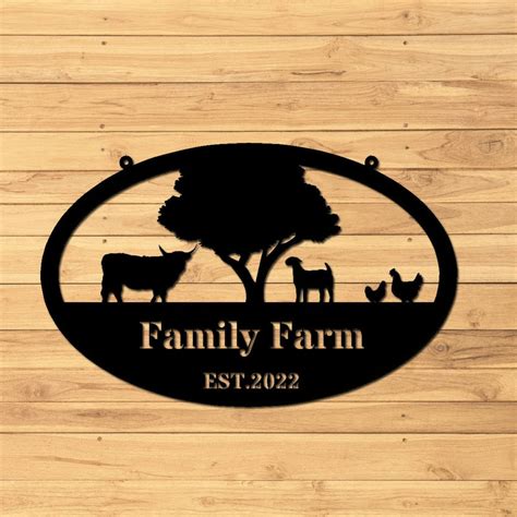 Custom Metal Farmhouse Decor Metal Farm Sign Outdoor Farmhouse - Etsy