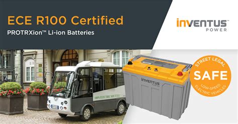 PROTRXion Motive Batteries ECE R100 Certified | Inventus Power