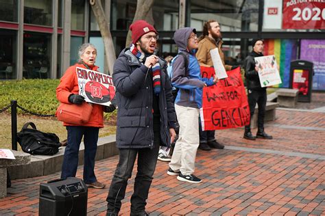 Students protest Raytheon’s presence at ENG career fair – The Daily Free Press