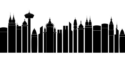 SVG > architecture buildings skyline stylised - Free SVG Image & Icon. | SVG Silh