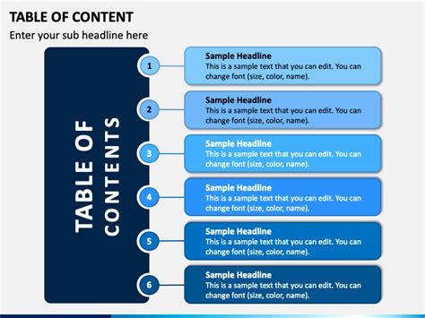 Table Of Content Powerpoint Template