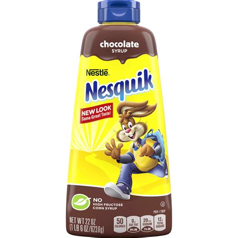 Nesquik Chocolate Flavored Syrup, Chocolate Syrup for Milk or Ice Cream 22 oz. - Walmart.com ...