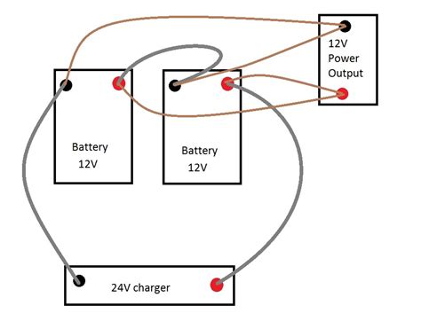 batteries - Charge at 24v and discharge at 12v for battery system ...