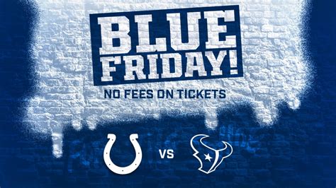 'Blue Friday' No-Fee Tickets Available for Colts-Texans Game