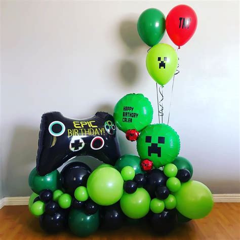 Middle Creations on Instagram: “This Minecraft balloon bouquet was a ...