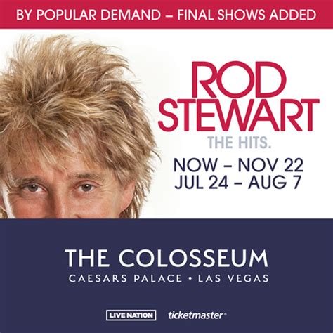 Sir Rod Stewart Announces Final Shows of His Critically Acclaimed 13-Year Las Vegas Residency ...