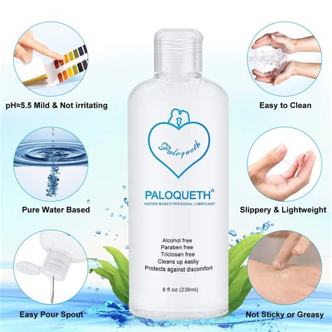 Water Based Lube for Women, PALOQUETH Personal Lubricants for Women, Men and Couples Paraben ...