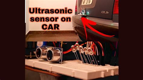 Ultrasonic sensor car application tutorial - YouTube