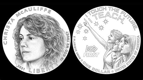 2021 Christa McAuliffe Silver Dollar Designs Unveiled | CoinNews