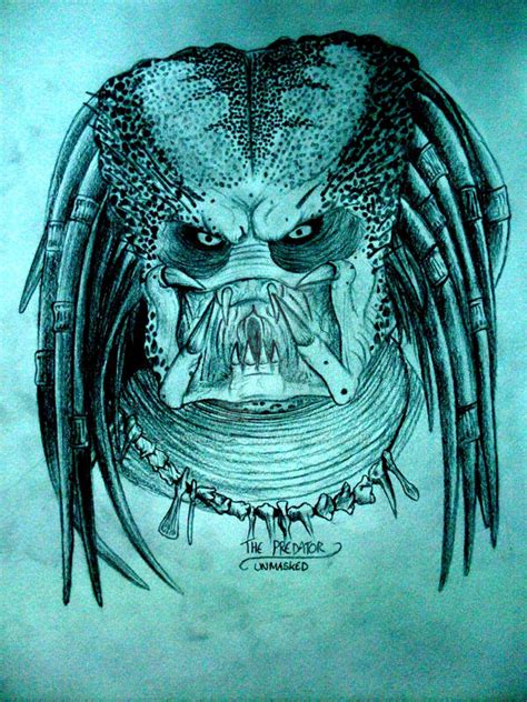 PREDATOR 1 UNMASKED (Sketch) by MProjects on DeviantArt